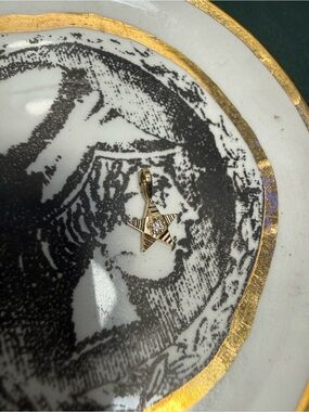 14kt Solid Gold Star Natural Diamond Pendant Charm - Custom Made Unbranded